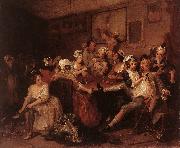 HOGARTH, William The Orgy f oil